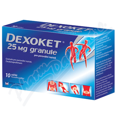 Dexoket 25mg granule por.gra.sol.10x25mg