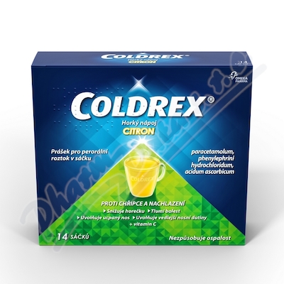 Coldrex Horký nápoj Citron por.plv.sol.scc.14