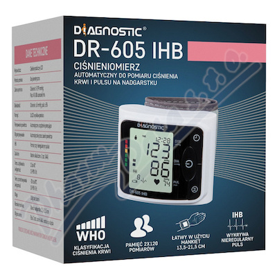 DIAGNOSTIC automat.zápěstní tlakoměr DR-605 IHB