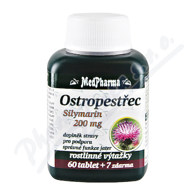 MedPharma Ostropestřec (Silymarin 200mg) tbl.67