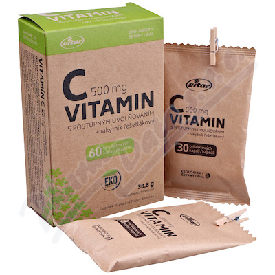 Vitar Vitamin C 500mg+rakytník EKO cps.60