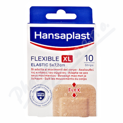 Hansaplast Flexible XL elast.náplast 5x7.2cm 10ks