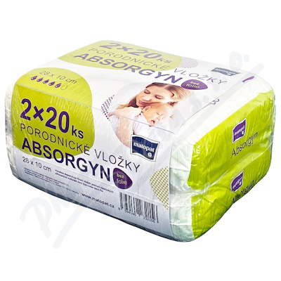 Absorgyn porodnické vložky duo pack 2x20ks