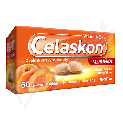 Celaskon meruňka 100mg tbl.60