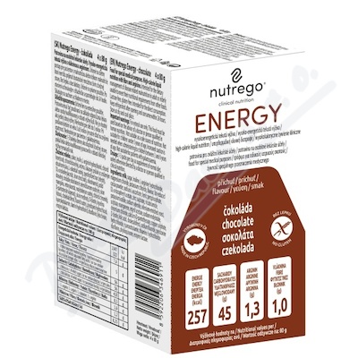nutrego ENERGY čokoláda por.sol.4x80g