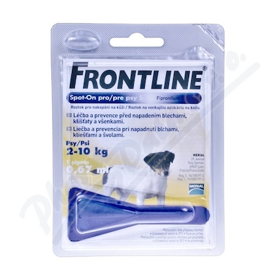 Frontline Spot On Dog S 1x1 pipeta 0.67ml