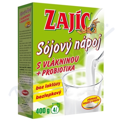 Sójový nápoj Zajíc s vlákninou 400g