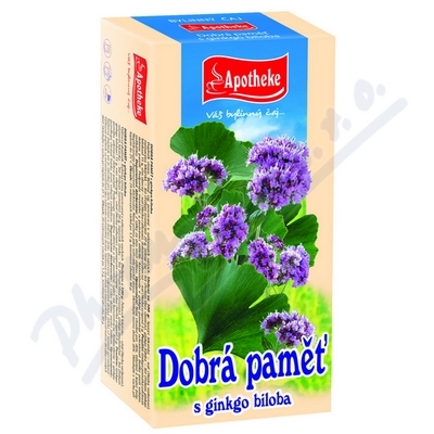 Apotheke Pro dobrou paměť s ginkgo b. čaj 20x1.5g