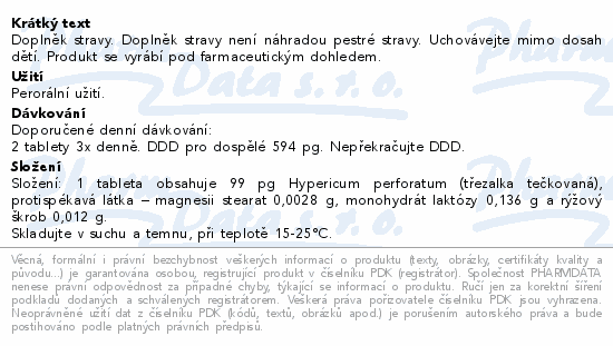 Hypericum perforatum AKH tbl.60