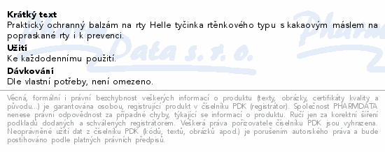 Helle balzám na rty S.O.S. 3.7g