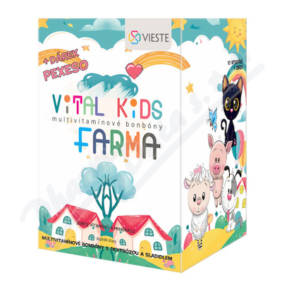 Vieste Vital Kids FARMA Multiv.bonbon.12x12+pexeso