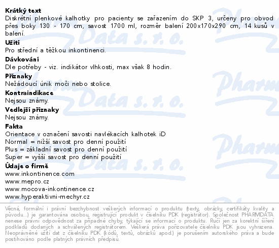 iD Pants Plus XL 14ks