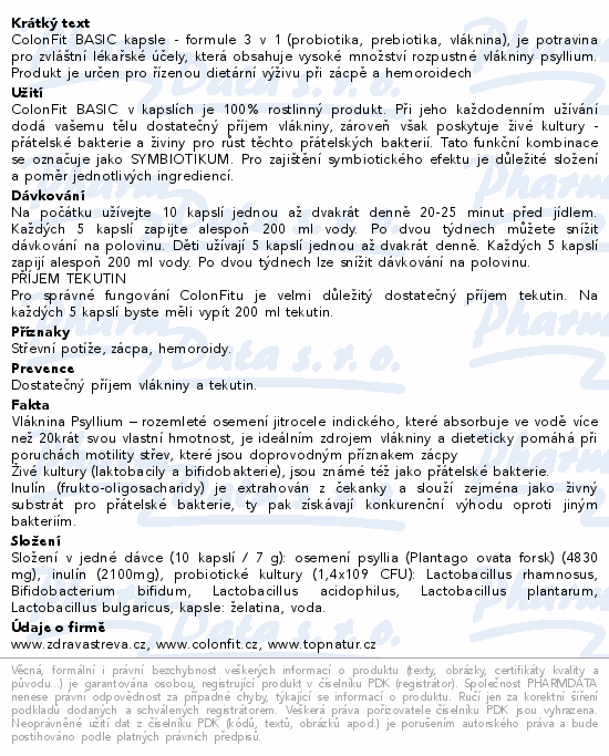 Topnatur ColonFit cps.180