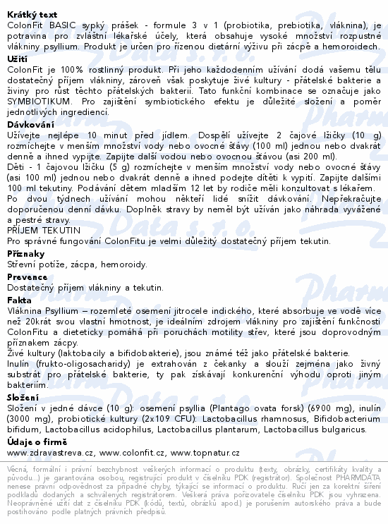 Topnatur ColonFit 180g