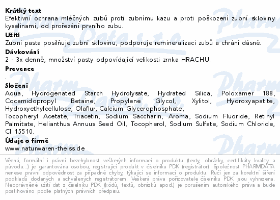 Lacalut Kids 2-6 let zubní pasta 55ml