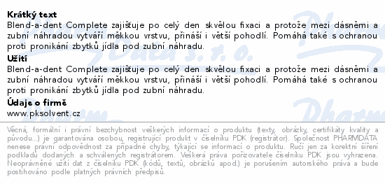 Blend-a-dent Compl.Str.Hold Ext.Fresh fix.krém 47g