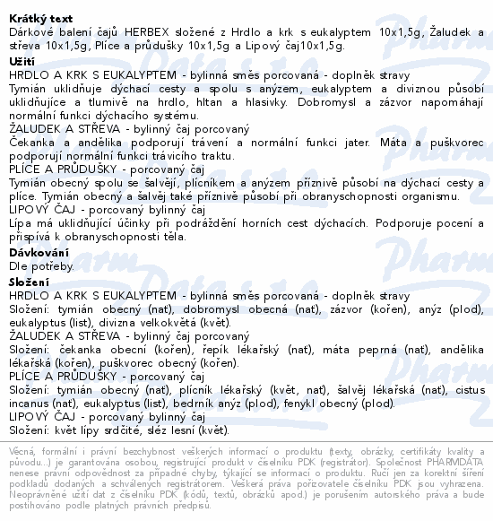 HERBEX Voňavé čajové potěšení 40x1.5g