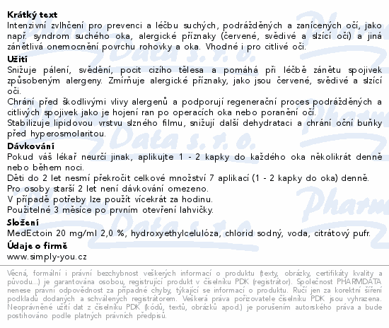 OCUTEIN MEDICAL gelové oční kapky 10 ml