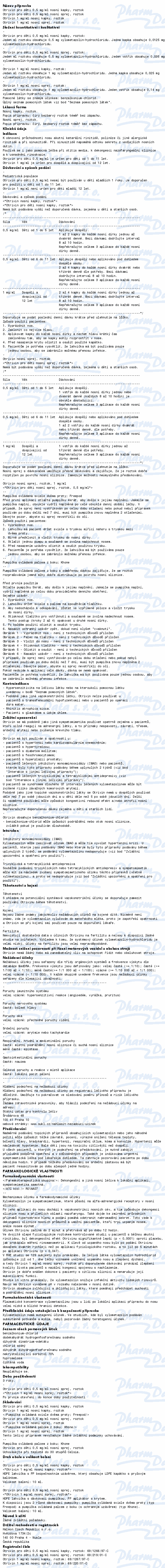 Otrivin pro děti 0.5mg/ml nas.spr.sol.1x10ml II