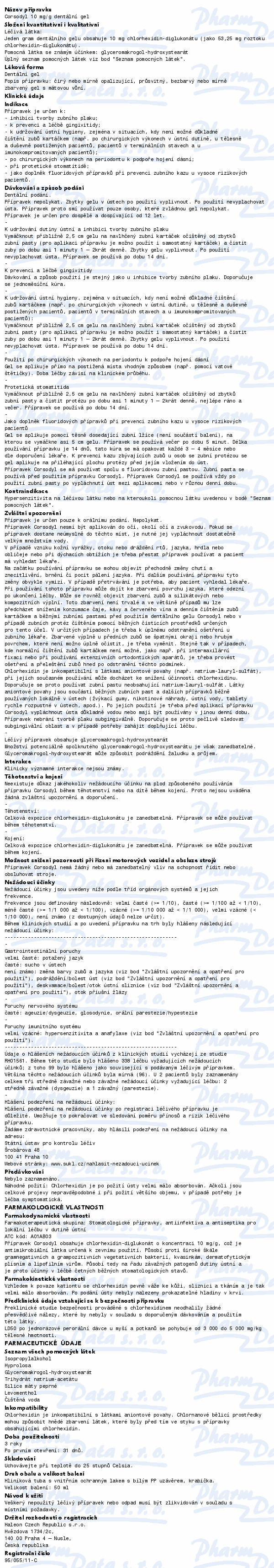 Corsodyl 10mg/g dnt.gel 1x50g